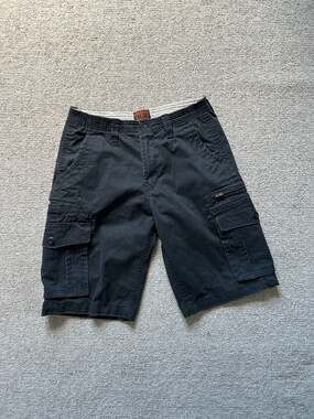 Royal Knights & Co. Men's Black Utility Cargo Shorts